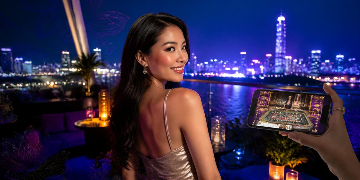 Người dùng tại Thành phố Hồ Chí Minh trải nghiệm casino mobile trên bãi biển