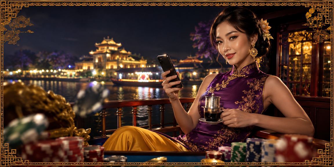 Người dùng tại Huế trải nghiệm casino trực tuyến trên điện thoại bên ly cà phê